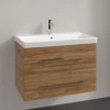 Villeroy & Boch Avento Oak Kansas 800mm Wall Hung Vanity Unit & Basin