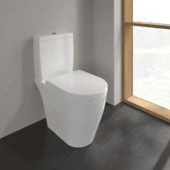 Villeroy & Boch Avento White Rimless Close Coupled Toilet, Cistern & Soft Close Seat