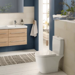 Villeroy & Boch Avento White Rimless Close Coupled Toilet, Cistern & Soft Close Seat -HANSGROHE Shop villeroy boch avento white rimless close coupled toilet cistern soft close seat p66048 285293 image