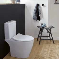Villeroy & Boch Avento White Rimless Close Coupled Toilet, Cistern & Soft Close Slimseat