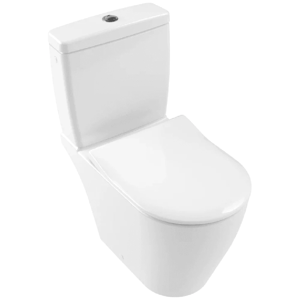 Villeroy & Boch Avento White Rimless Close Coupled Toilet, Cistern & Soft Close Slimseat 4 Villeroy & Boch Avento White Rimless Close Coupled Toilet, Cistern & Soft Close Slimseat - Image 4