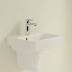 Villeroy & Boch O.novo 450x370 1th White Basin & Semi Pedestal