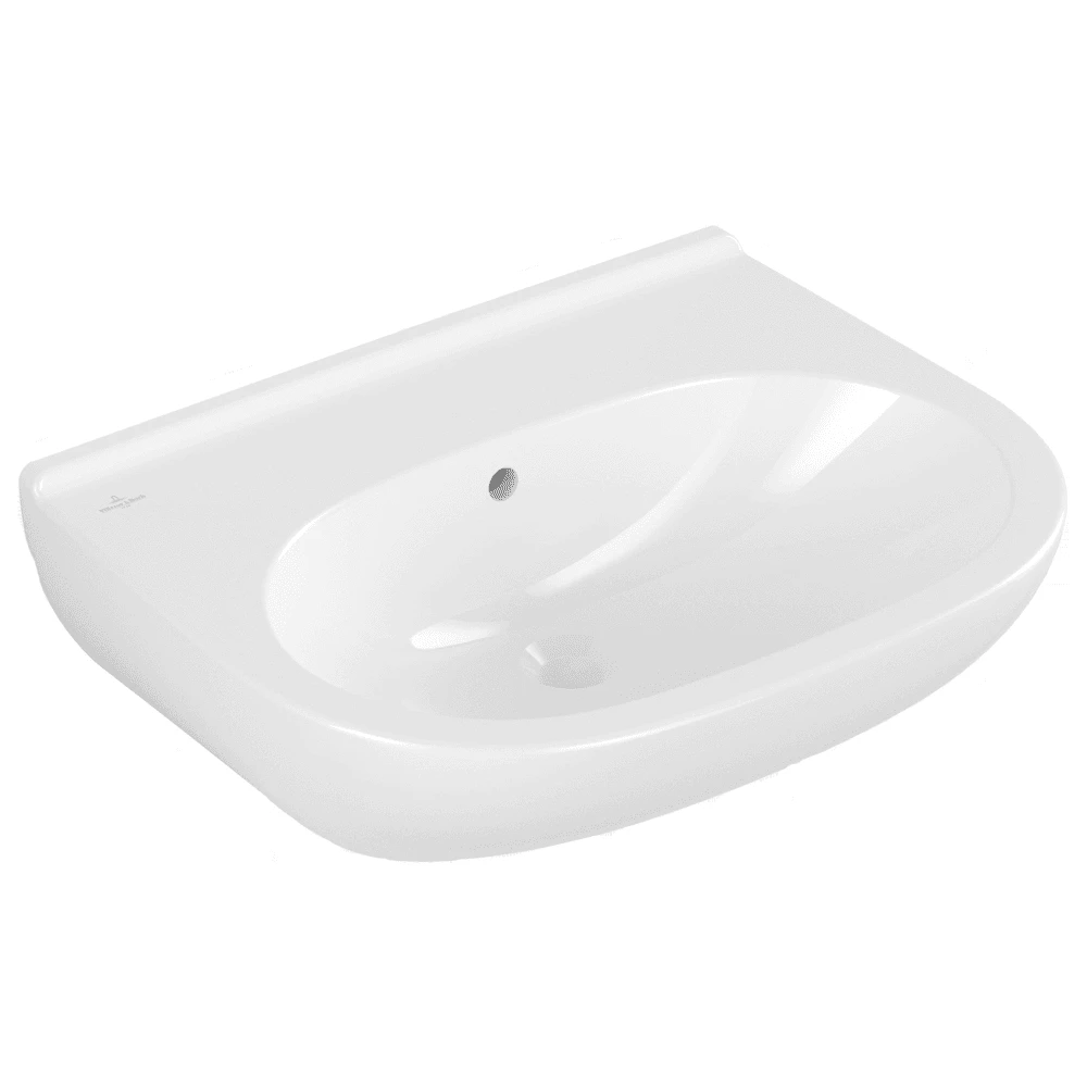 Villeroy & Boch O.novo 550x450 1th White Basin & Full Pedestal 3 Villeroy & Boch O.novo 550x450 1th White Basin & Full Pedestal - Image 3