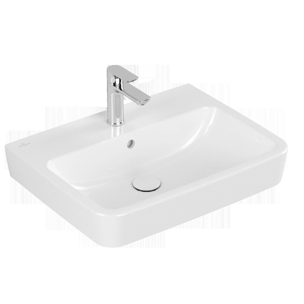 Villeroy & Boch O.novo 600x450 1th White Basin & Full Pedestal 3 Villeroy & Boch O.novo 600x450 1th White Basin & Full Pedestal - Image 3