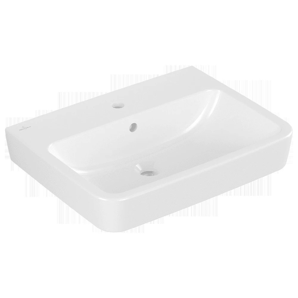 Villeroy & Boch O.novo 600x450 1th White Basin & Full Pedestal 4 Villeroy & Boch O.novo 600x450 1th White Basin & Full Pedestal - Image 4