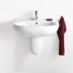 Villeroy & Boch O.novo 600x490 1th White Basin & Semi Pedestal