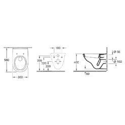 Villeroy & Boch O.novo Combi-Pack, Wall-mounted, White Alpin -HANSGROHE Shop villeroy boch o novo combi pack wall mounted white alpin p63426 287680 image