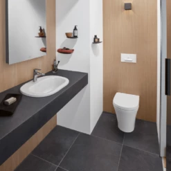 Villeroy & Boch O.novo Compact White Rimless Back To Wall Toilet & Soft Close Seat 12 Villeroy & Boch O.novo Compact White Rimless Back To Wall Toilet & Soft Close Seat -HANSGROHE Shop villeroy boch o novo compact white rimless back to wall toilet soft close seat p66005 285223 image