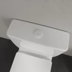 Villeroy & Boch O.novo Compact White Rimless Close Coupled Toilet, Cistern & Soft Close Seat -HANSGROHE Shop villeroy boch o novo compact white rimless close coupled toilet cistern soft close seat p66008 285347 image