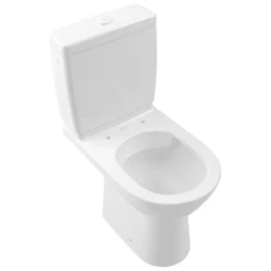 Villeroy & Boch O.novo Compact White Rimless Close Coupled Toilet, Cistern & Soft Close Seat -HANSGROHE Shop villeroy boch o novo compact white rimless close coupled toilet cistern soft close seat p66008 285348 image