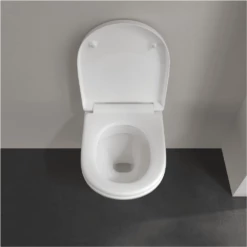 Villeroy & Boch O.novo Compact White Rimless Wall Hung Toilet & Soft Close Seat -HANSGROHE Shop villeroy boch o novo compact white rimless wall hung toilet soft close seat p66035 285333 image