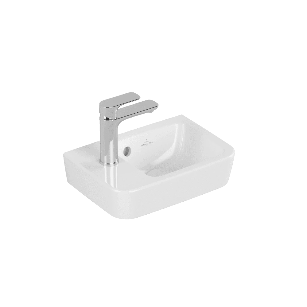 Villeroy & Boch O.novo Handwashbasin Compact, 360 X 250 X 145 Mm, White Alpin, With Overflow, Unpolished 8 Villeroy & Boch O.novo Handwashbasin Compact, 360 X 250 X 145 Mm, White Alpin, With Overflow, Unpolished - Image 8