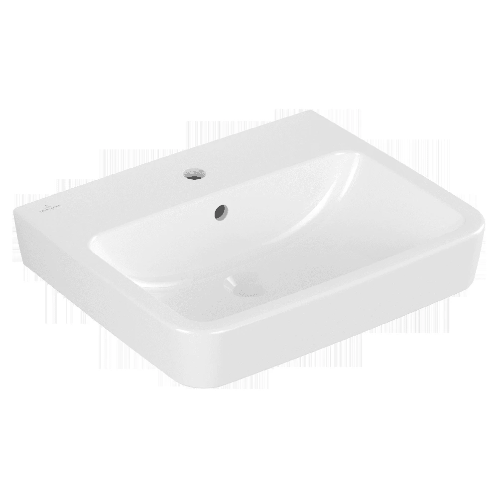Villeroy & Boch O.novo White 550mm 1 Tap Hole Basin & Semi Pedestal 6 Villeroy & Boch O.novo White 550mm 1 Tap Hole Basin & Semi Pedestal - Image 6