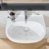 Villeroy & Boch O.novo White 600mm 1 Tap Hole Basin & Full Pedestal