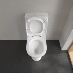 Villeroy & Boch O.novo White Close Coupled Toilet, Cistern & Soft Close Seat -HANSGROHE Shop villeroy boch o novo white close coupled toilet cistern soft close seat p66020 285270 image